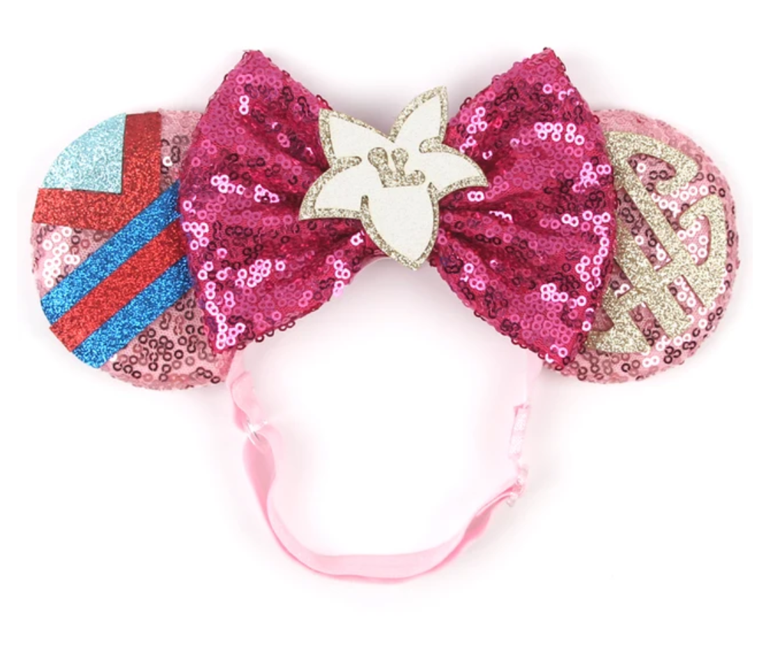 Mulan Disney Mouse Ears Adjustable Elastic Headband For Babies, Kids, And Adults