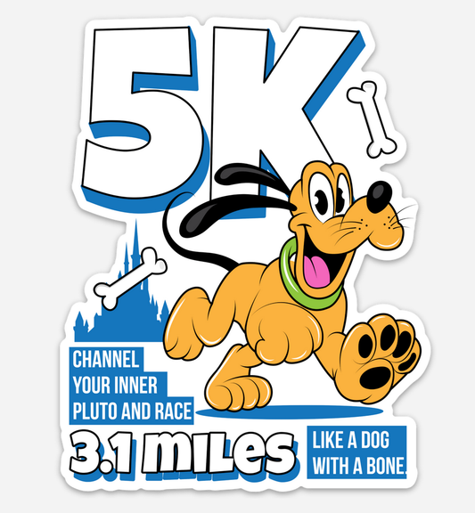 Pluto 5K Disney Magnet