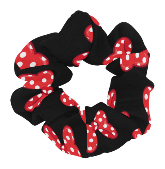 Polka Dot Bows Hair Scrunchie