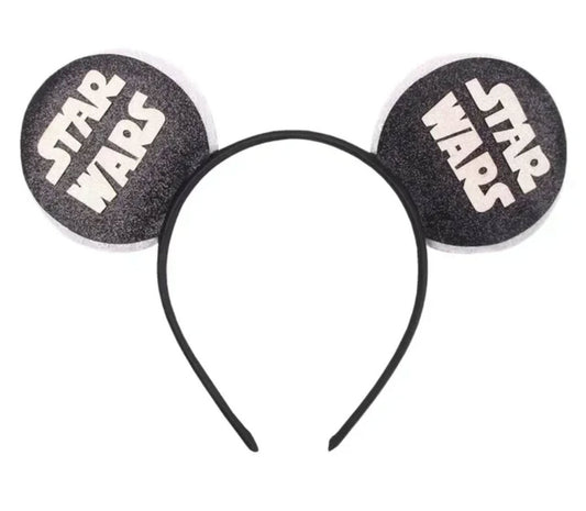Star Wars Black Ears White Letters Ears For Adults Headband Hair Accessory