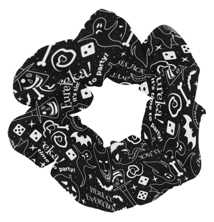 Disney Nightmare Before Christmas Everybody Scream Hair Scrunchie