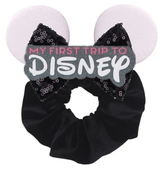 My First Trip To Disney Scrunchie