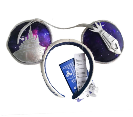 Space Mountain Disney Mickey Ears For Adults Headband Hair Accessory