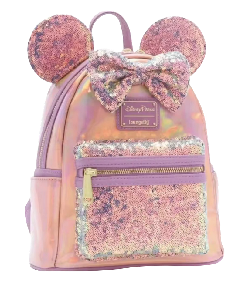 disney parks loungefly pink sequin minnie mouse mini backpack Disney Pink Sequin Mini Backpack – Ambrie