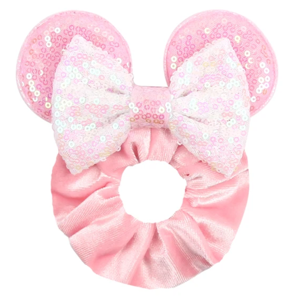 Pink Sequins Scrunchie