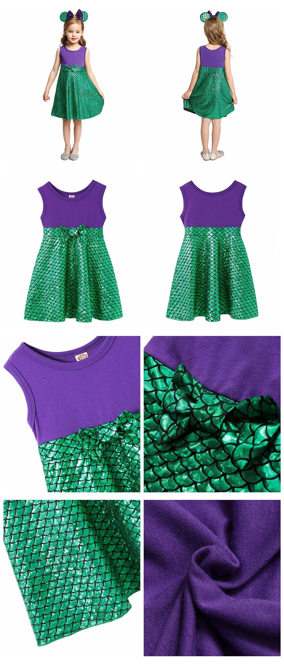 Disney Little Mermaid Ariel Girl's Character Dress