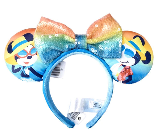 Mickey And Minnie Summer Disney Mickey Ears For Adults Headband Hair Accessory