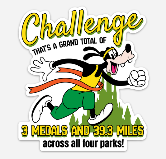 Goofy Challenge Disney Sticker