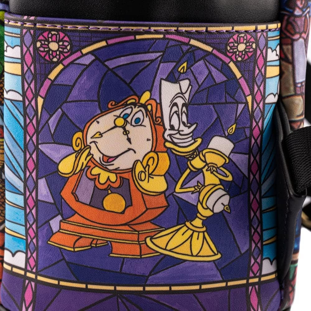 Disney Princess Castle Series Belle Womens Double Strap Shoulder Bag Purse Backpack