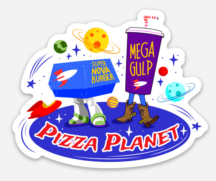 Pizza Planet Disney Sticker