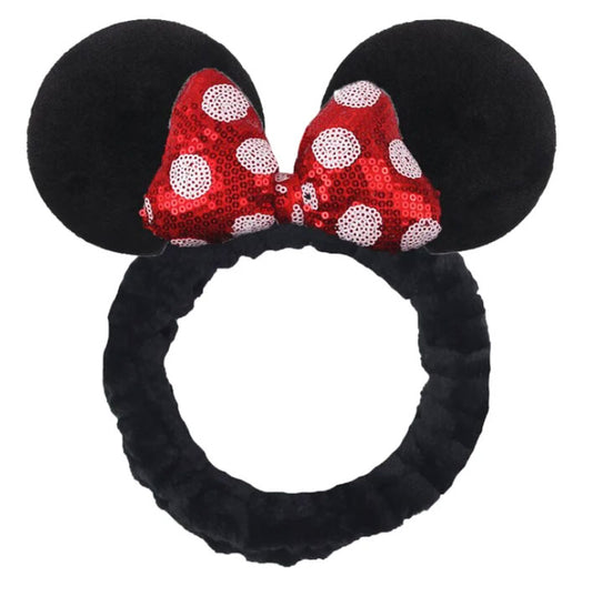 Disney Red And White Bow Headband Ears