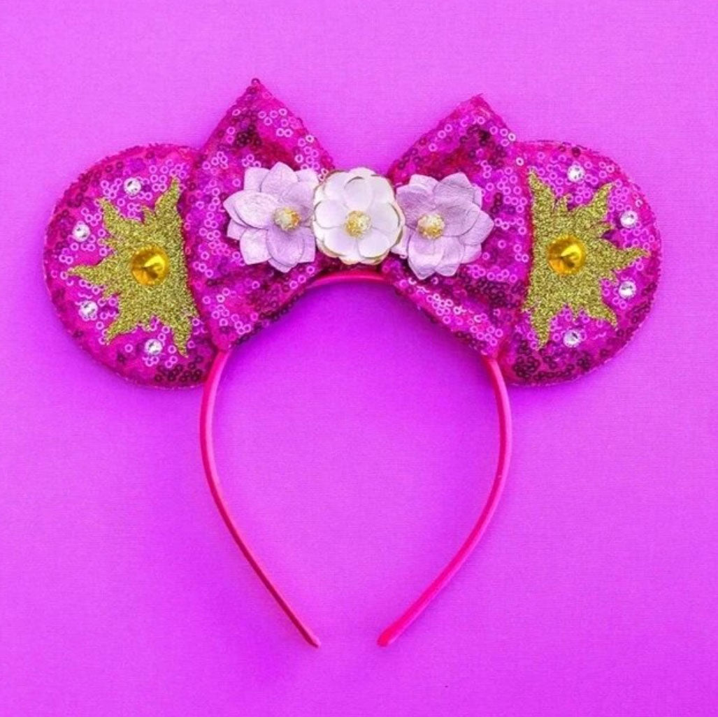 Tangled Rapunzel Disney Mickey Ears For Adults Headband Hair Accessory