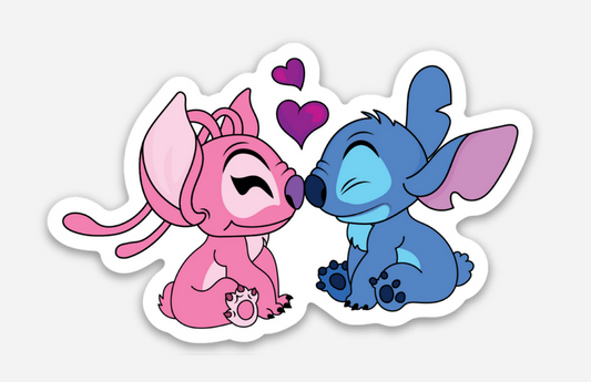 Stitch And Angel Disney Sticker