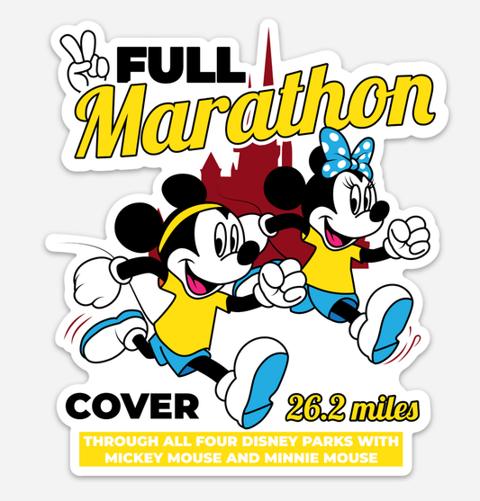 Mickey And Minnie Marathon Disney Magnet