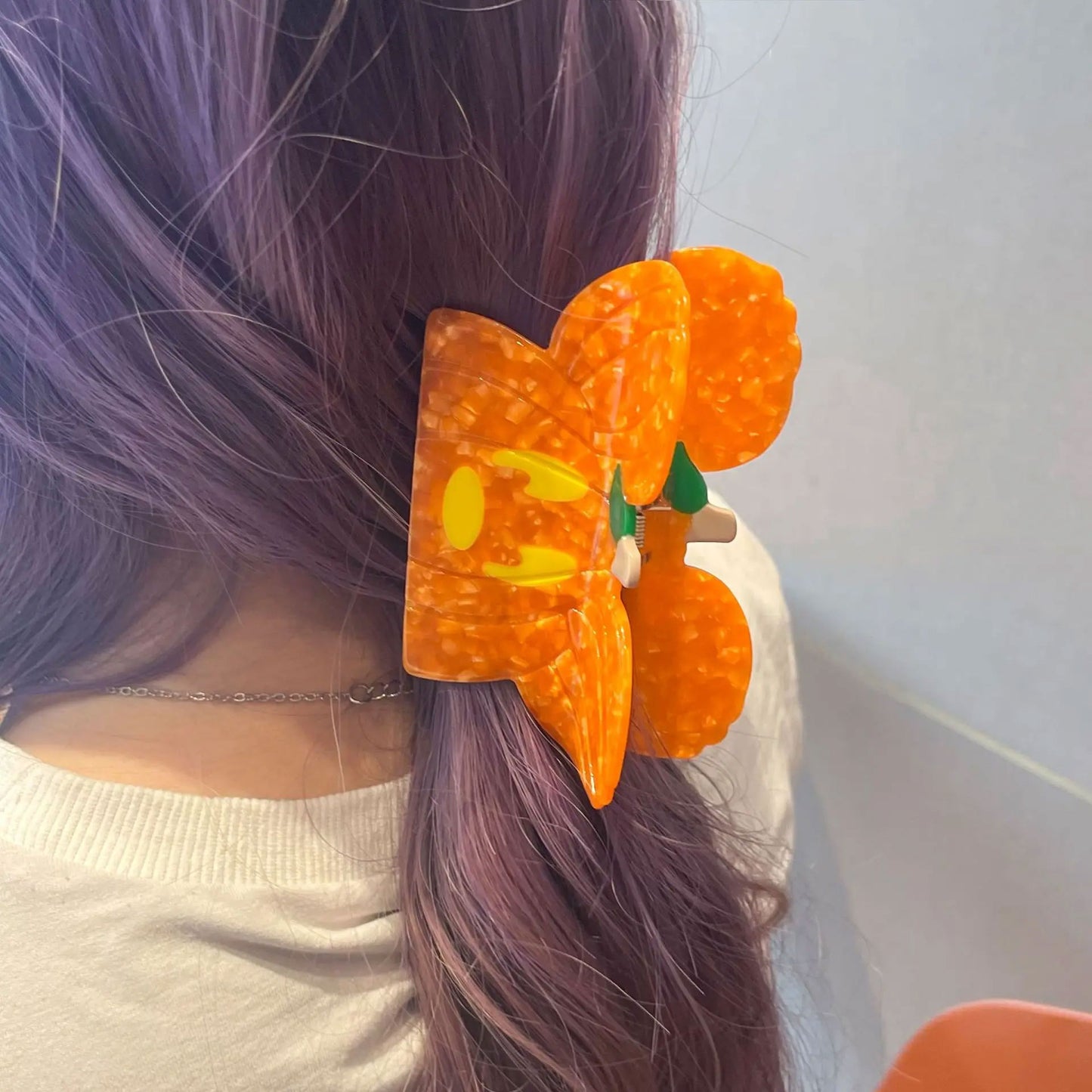 Disney Mickey Halloween Pumpkin Hair Claw Hair Clip