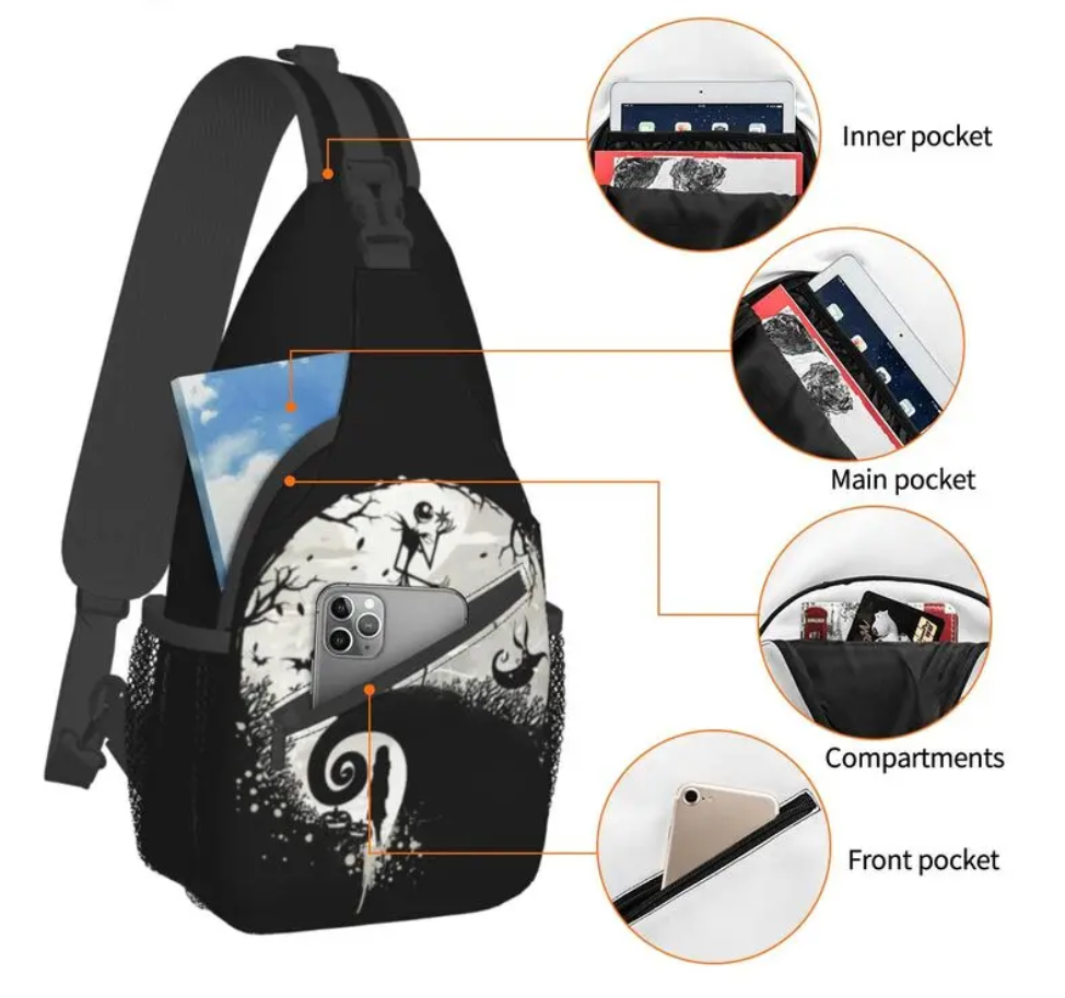 Nightmare Before Christmas Jack Disney Sling Shoulder Bag