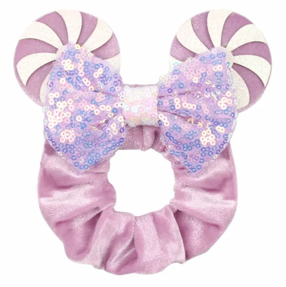 Purple Peppermint Scrunchie