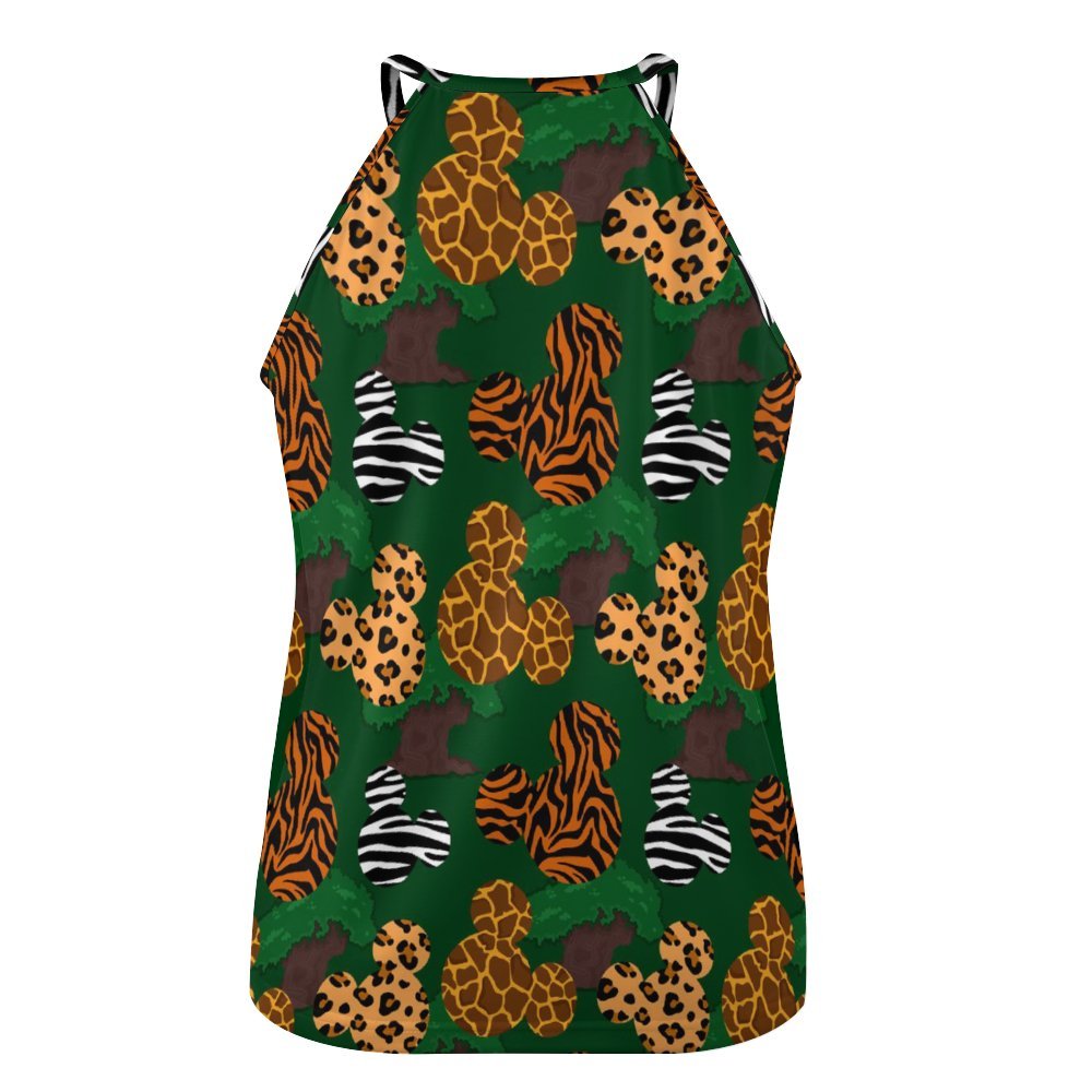 Animal Prints Women's Round-Neck Vest Tank Top