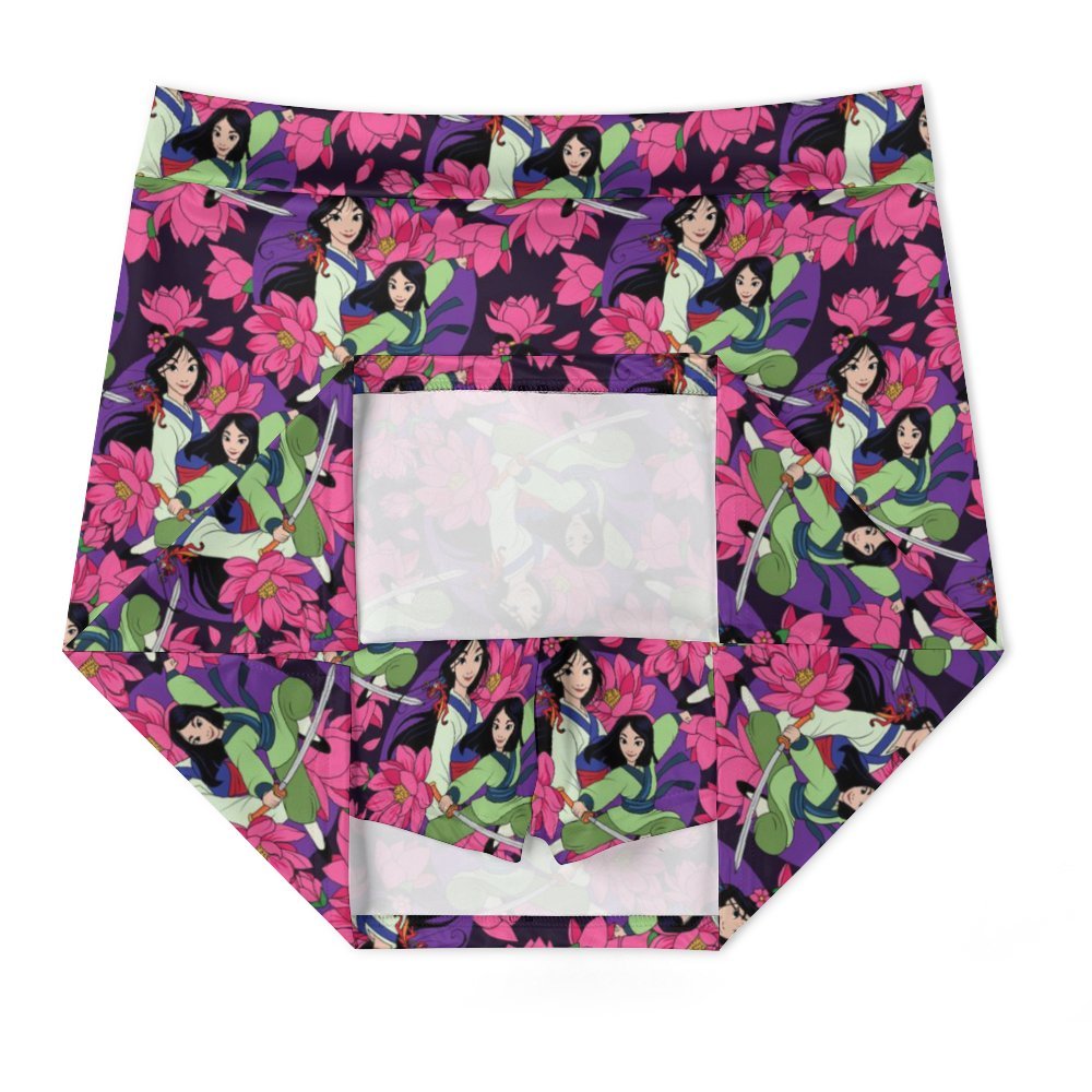 Blooming Flowers Athletic A-Line Skirt With Pocket