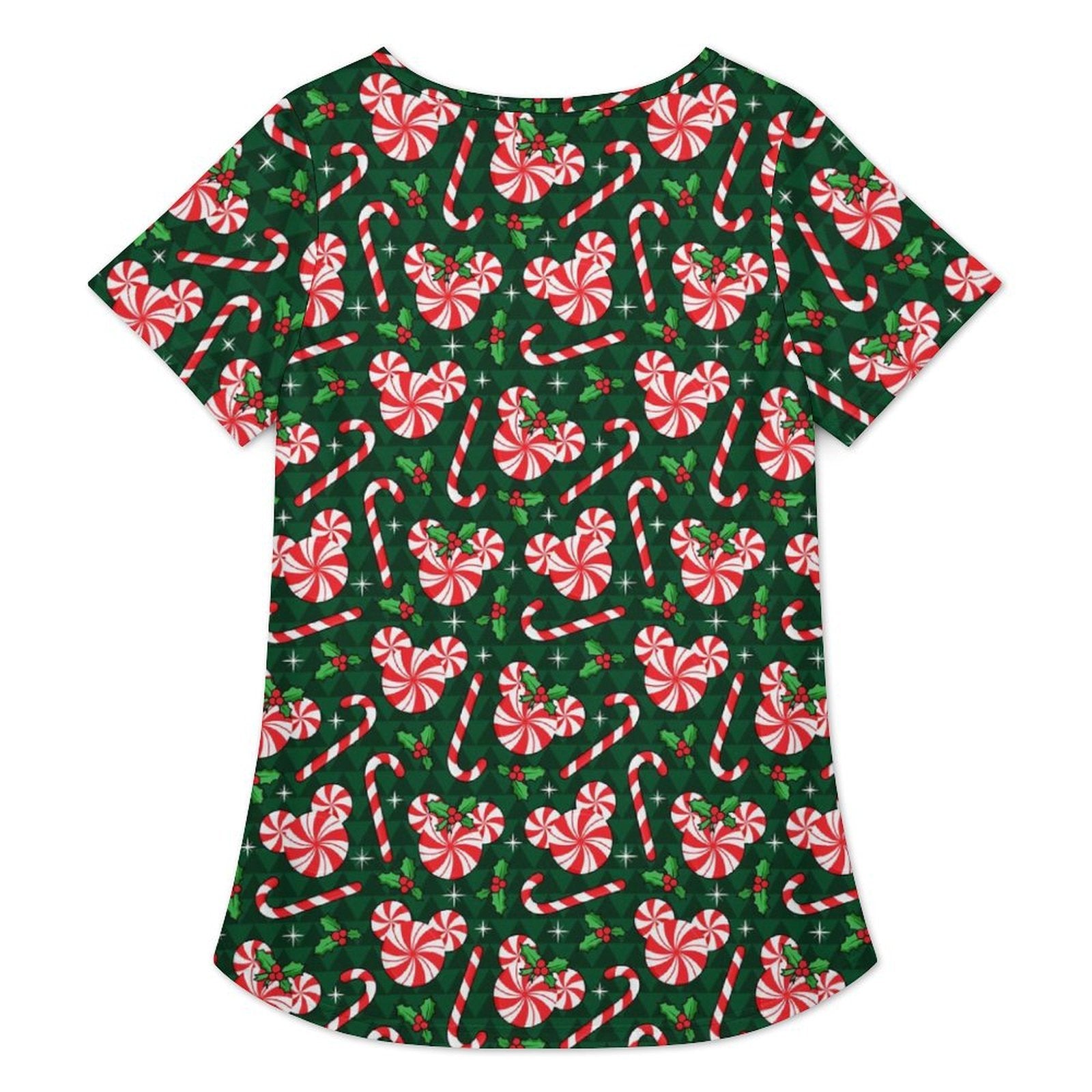 Christmas Peppermint Women's Crew Neck Tunic - Ambrie