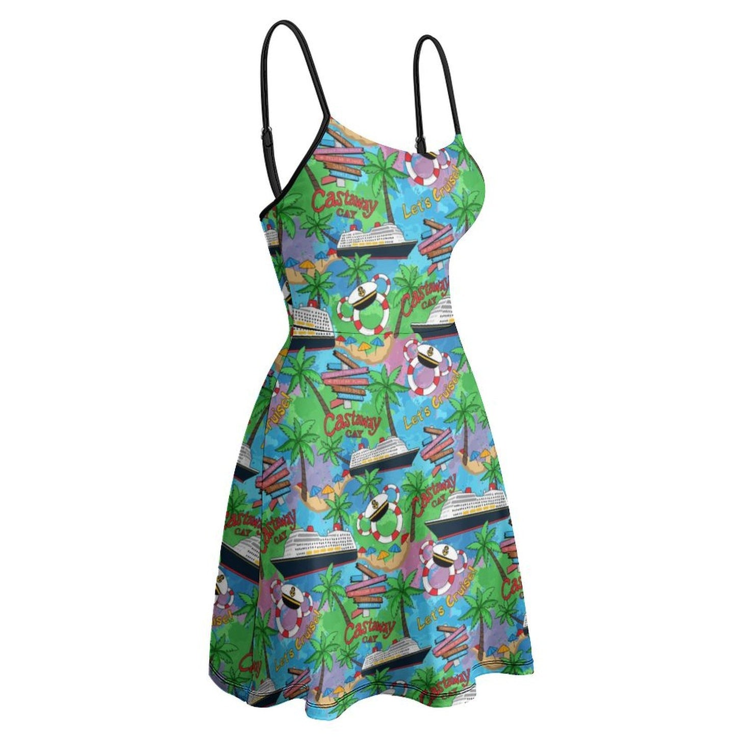 Let's Cruise Women’s Sling Short Dress - Ambrie