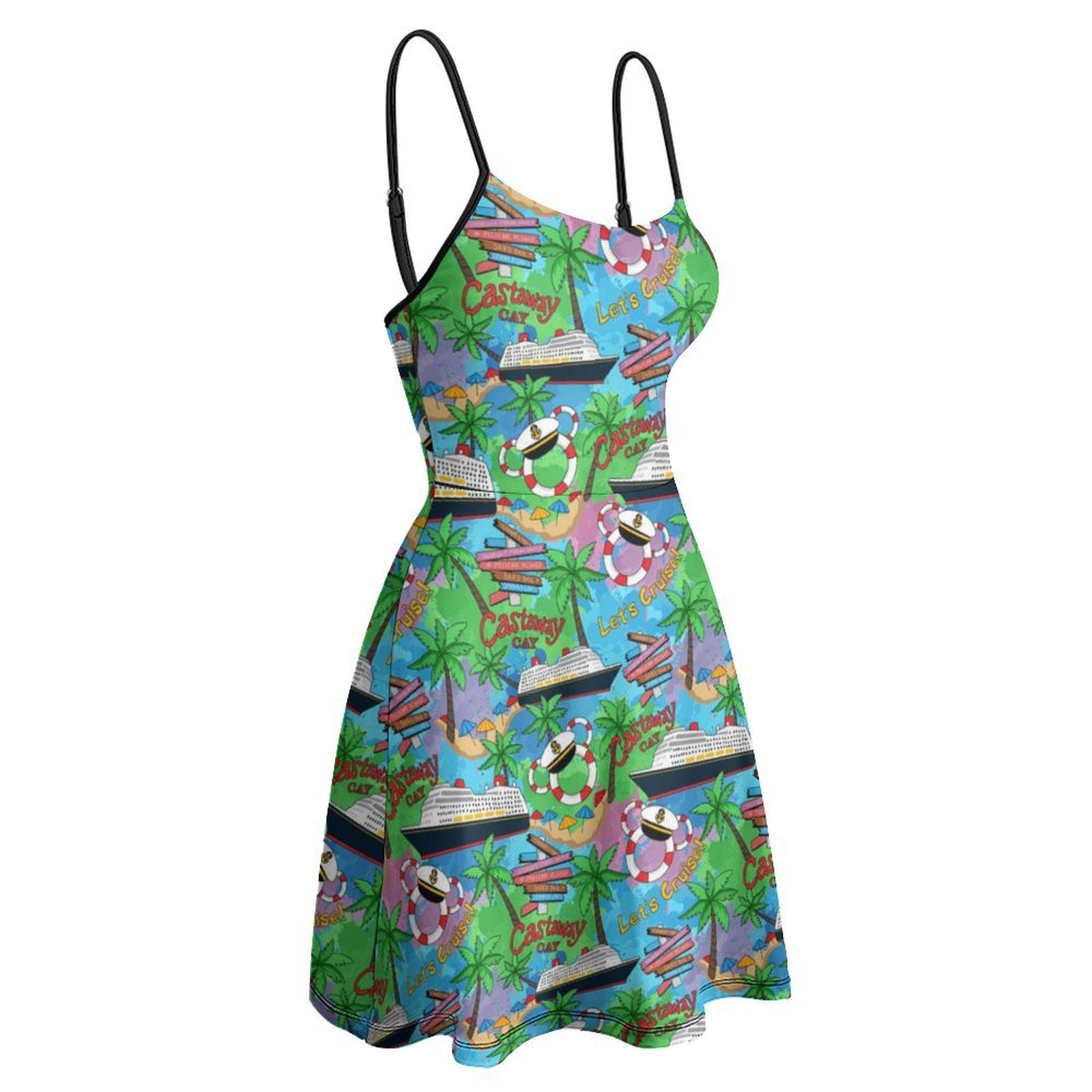 Let's Cruise Women’s Sling Short Dress - Ambrie