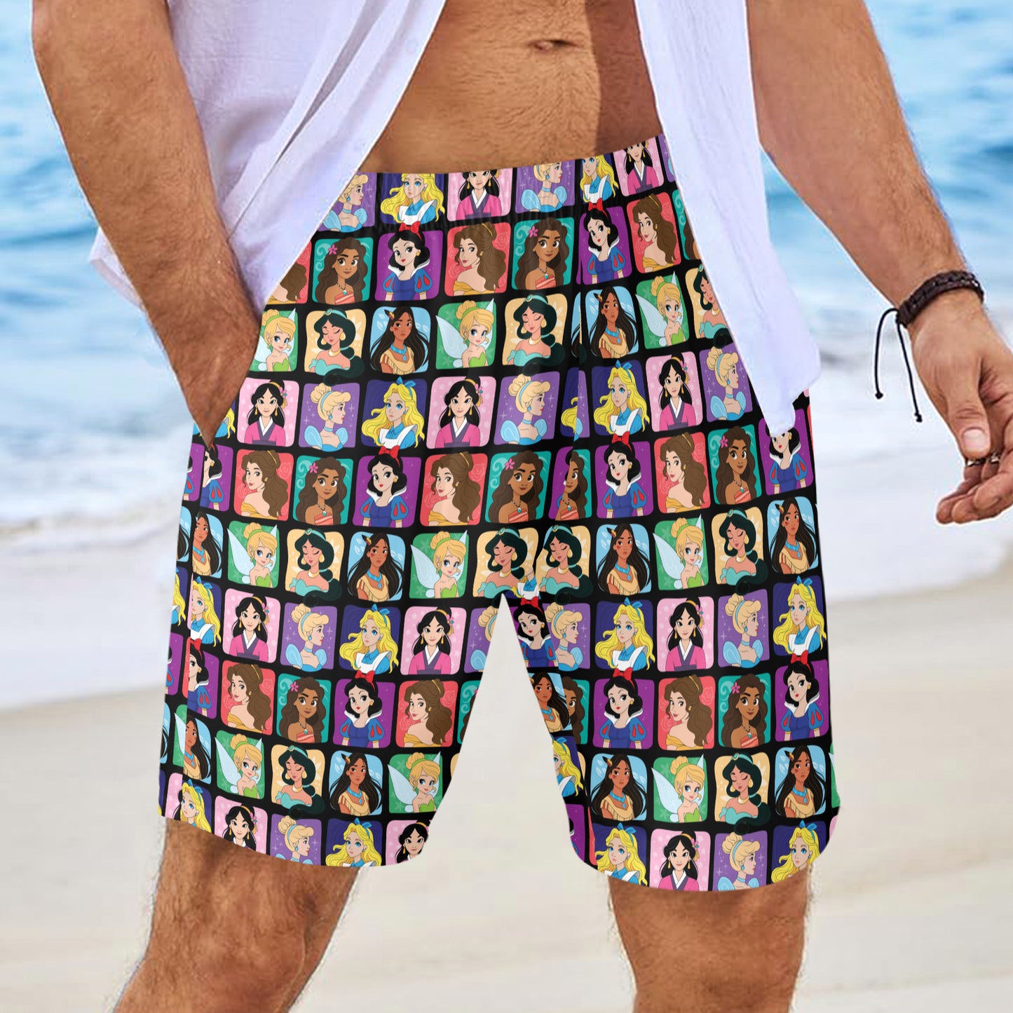 Princess Portraits Men's Swim Trunks Swimsuit