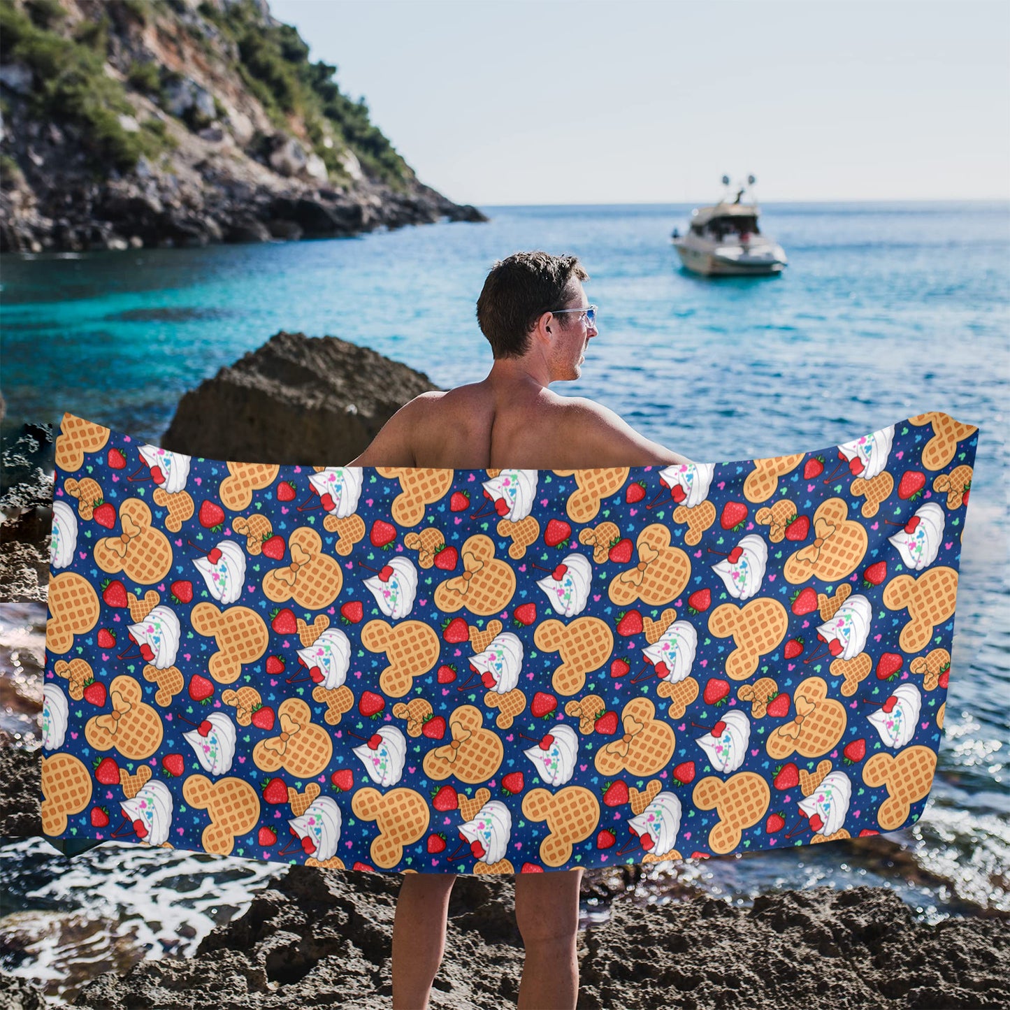 Waffles Beach Towel