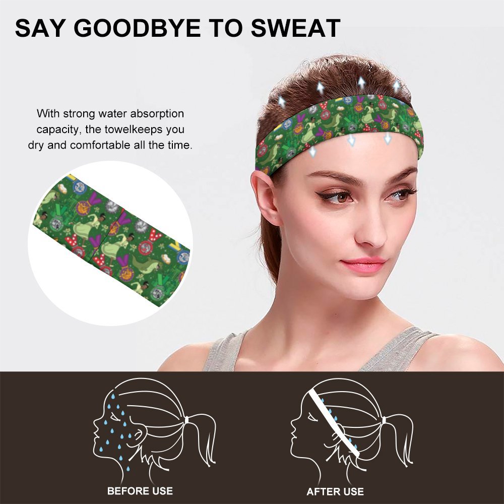 Tiana Wine And Dine Race Sports Sweat Headband