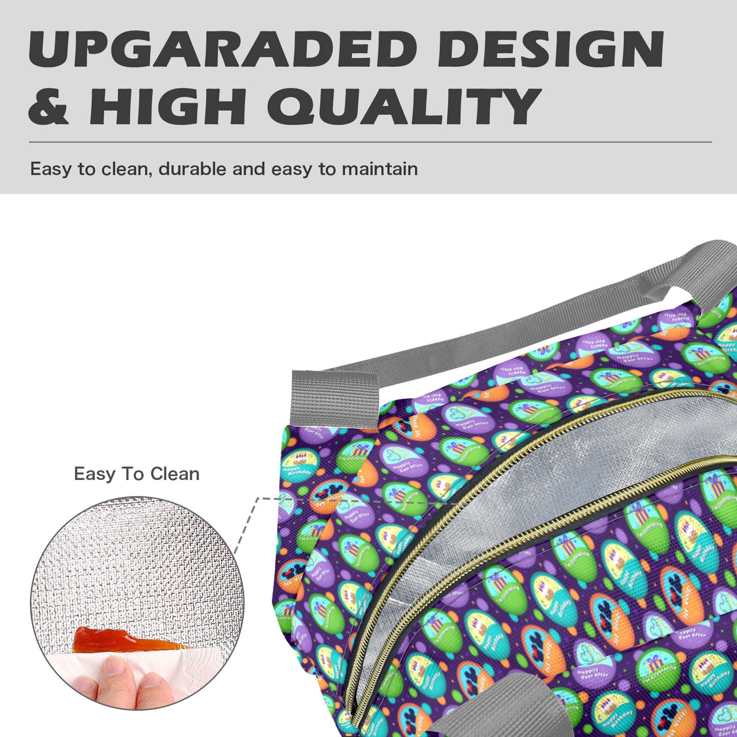 Button Collector Portable Lunch Bag