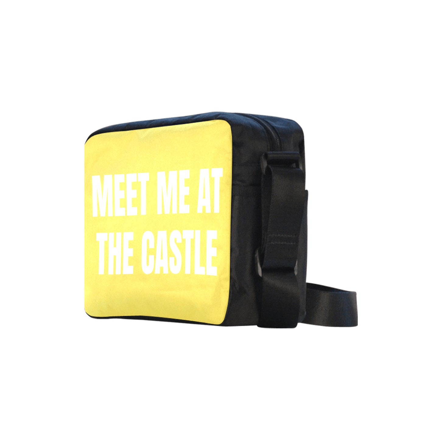 Meet Me At The Castle Yellow Classic Cross-body Nylon Bag