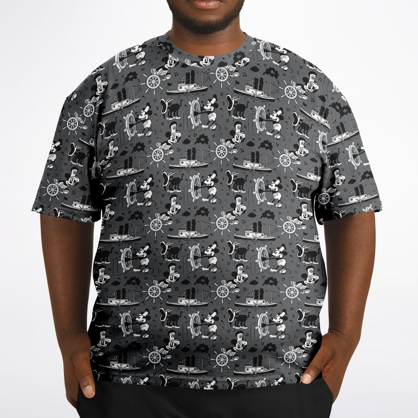 Steamboat Mickey Unisex Plus-size T-Shirt