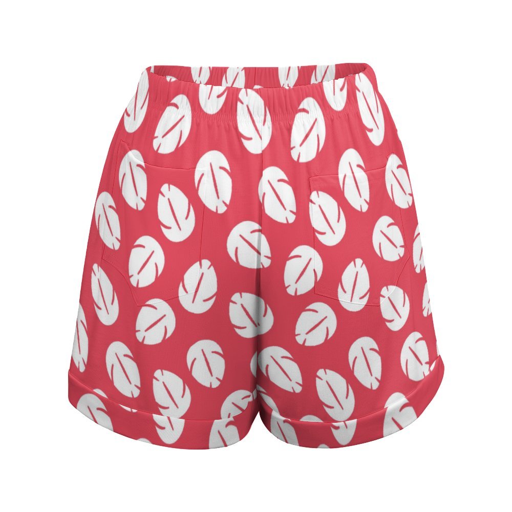 Lilo's Dress Women's High-Waisted Loose Shorts With Pockets