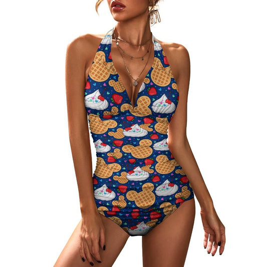 Waffles Women's Split Swimsuit