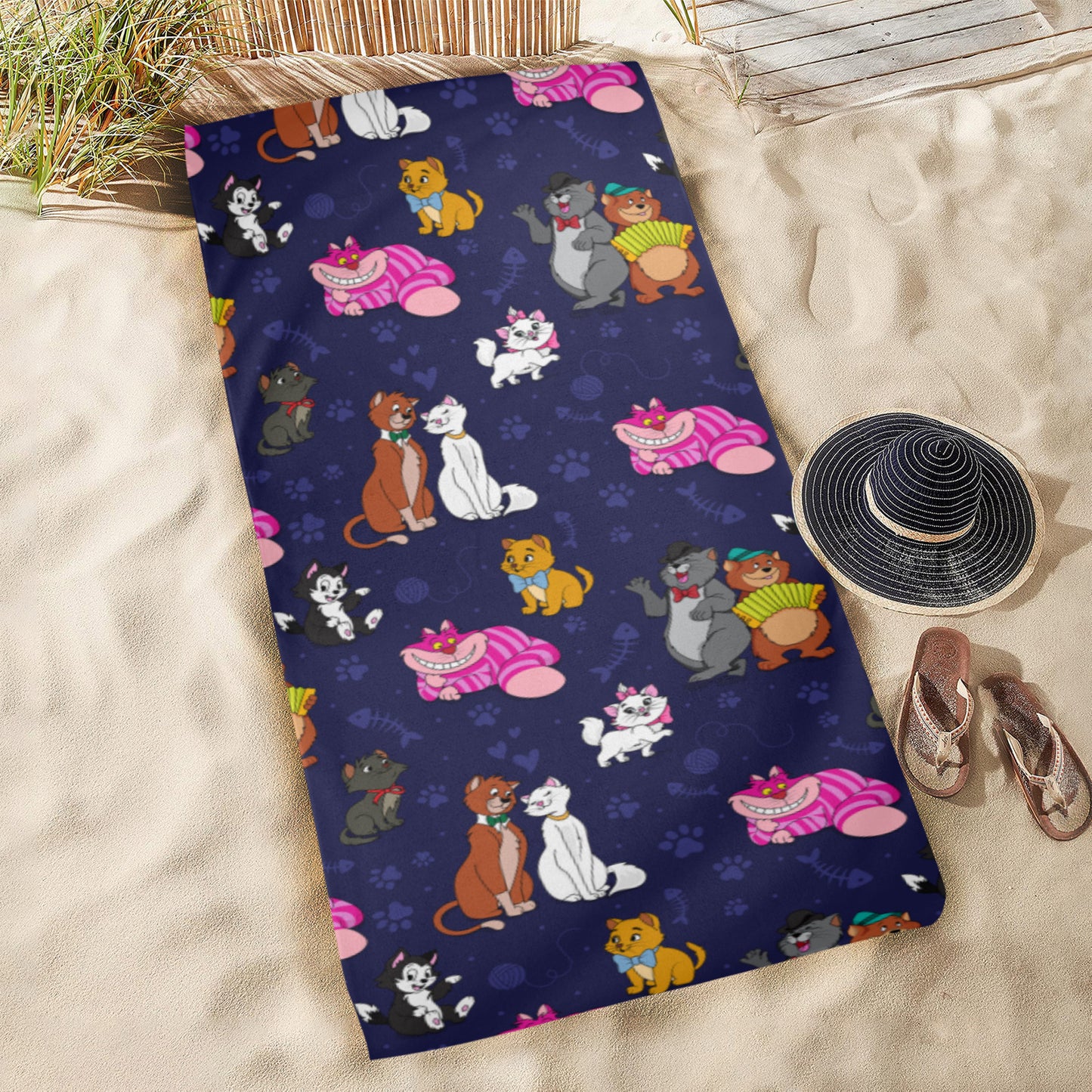 Cat Favorites Beach Towel