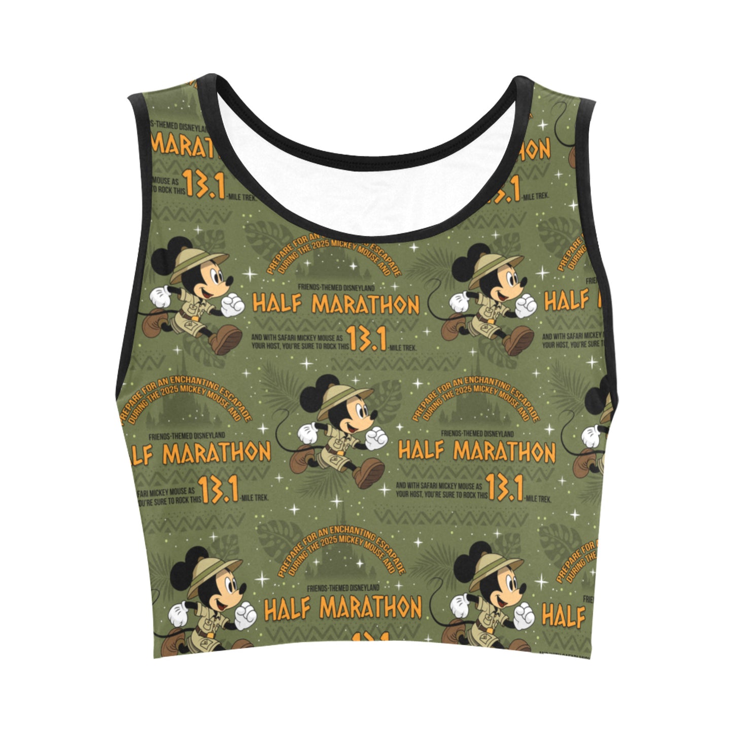 Disneyland Half Marathon Women's Athletic Crop Top