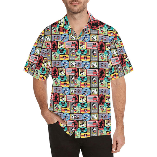 Mickey Stickers Hawaiian Shirt