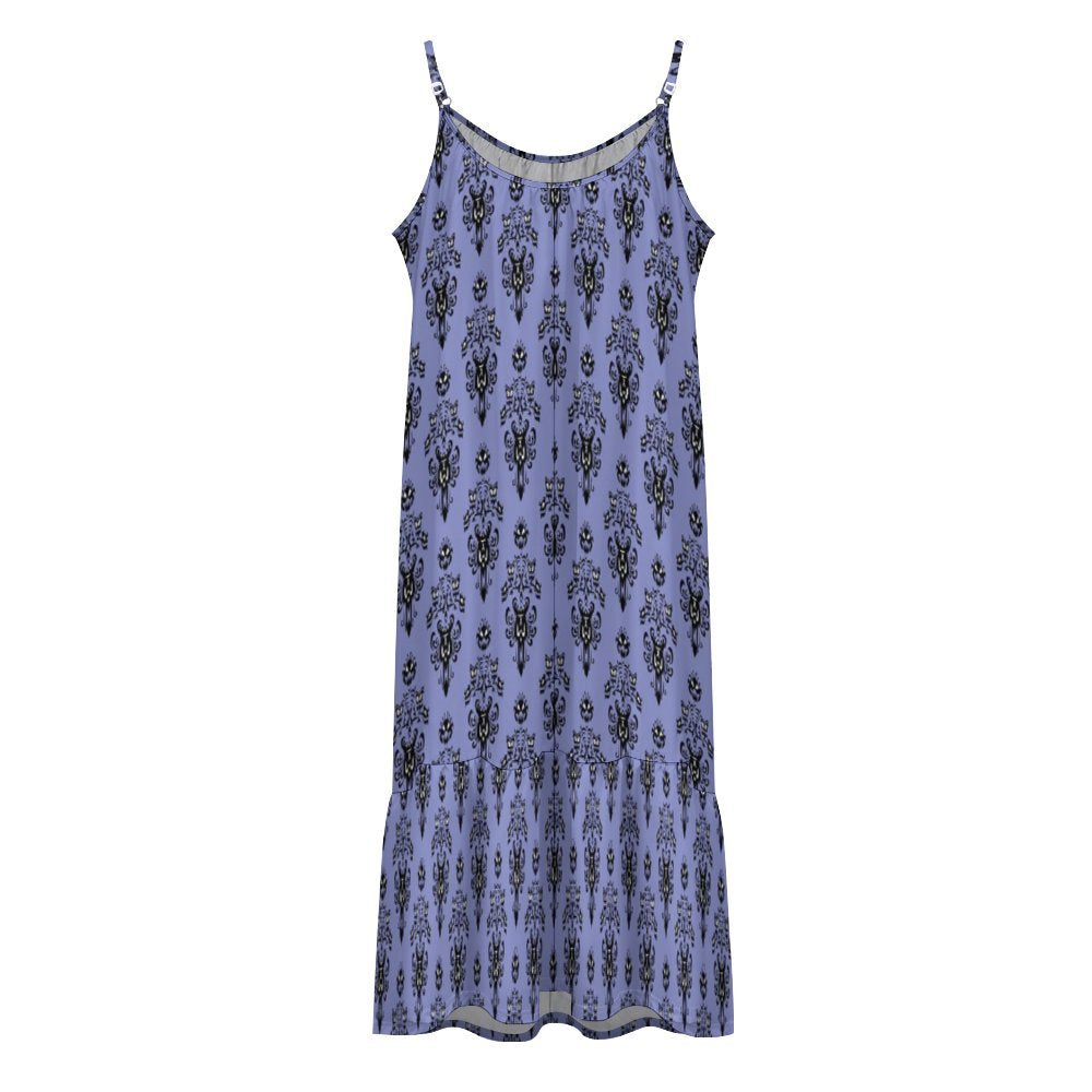 Haunted Mansion Wallpaper Suspender Sleeveless Dress