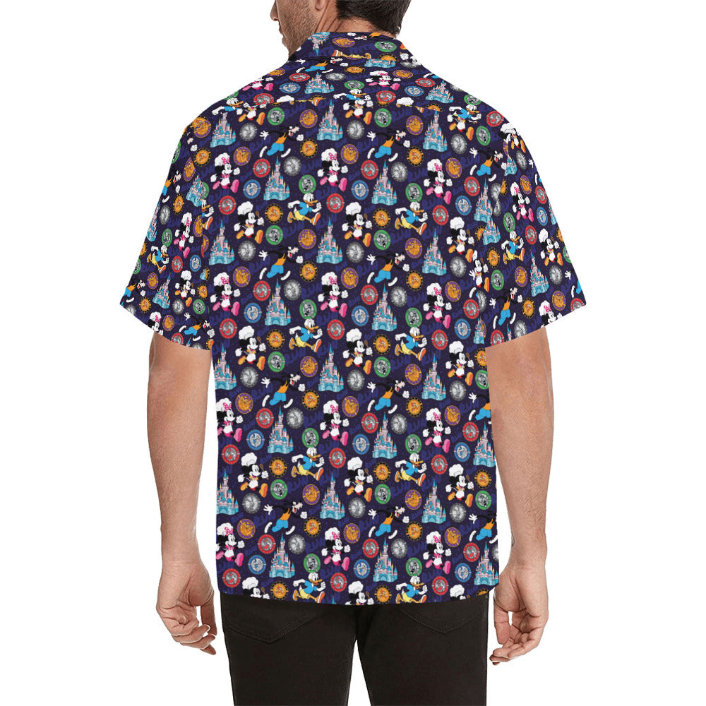 Mickey Wine And Dine Race Hawaiian Shirt