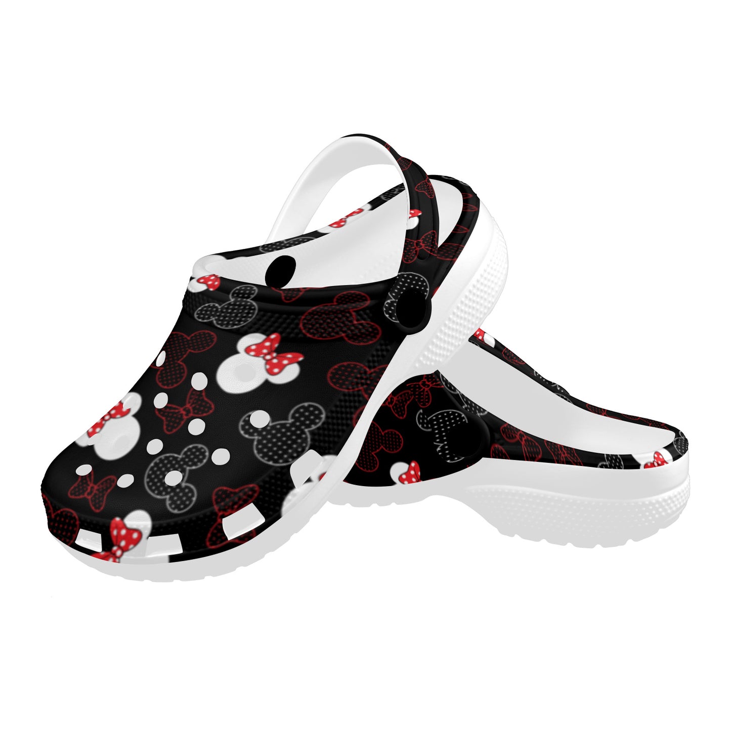 Mickey And Minnie Dots Foam Clogs for Adults