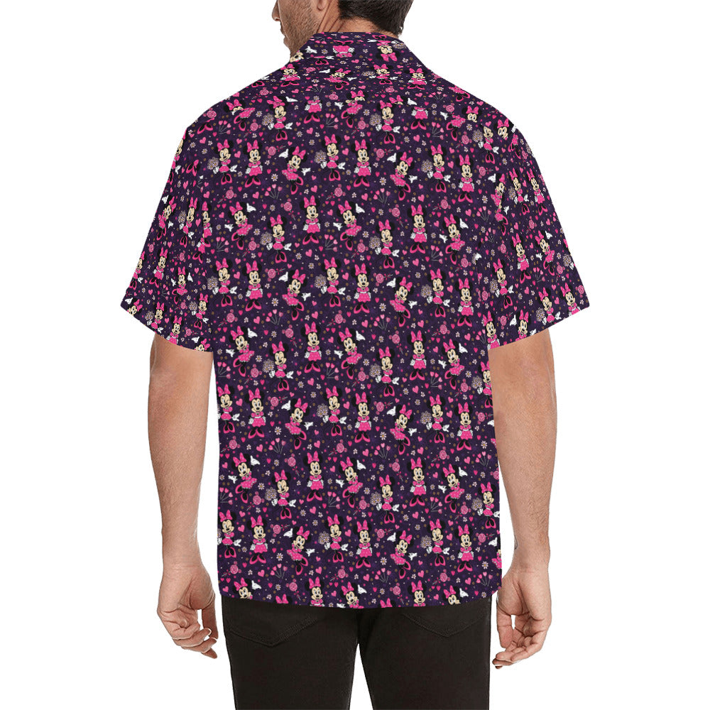 Pink Minnie Hawaiian Shirt