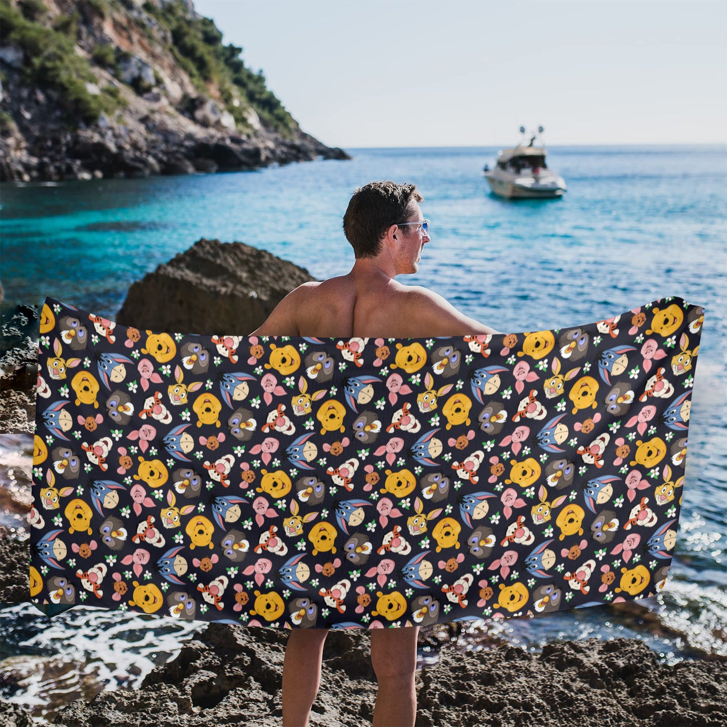 Hundred Acre Wood Friends Beach Towel