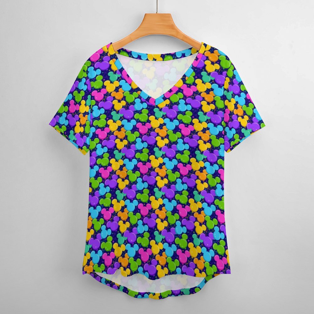 Park Balloons Women's V-Neck T-Shirt