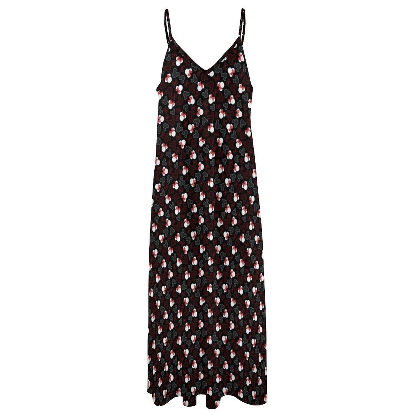 Mickey And Minnie Dots Women's Summer Slip Long Dress