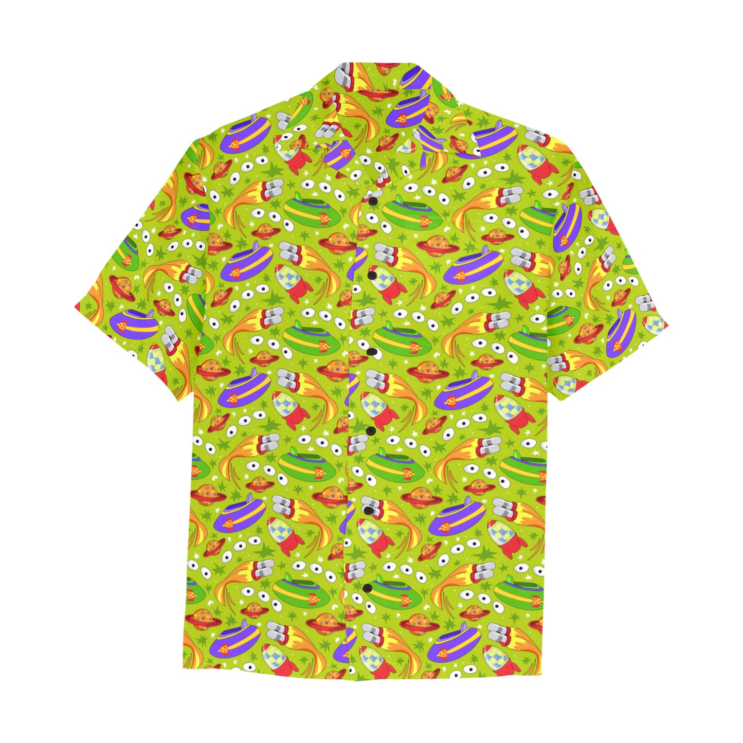 Aliens Hawaiian Shirt With Chest Pocket