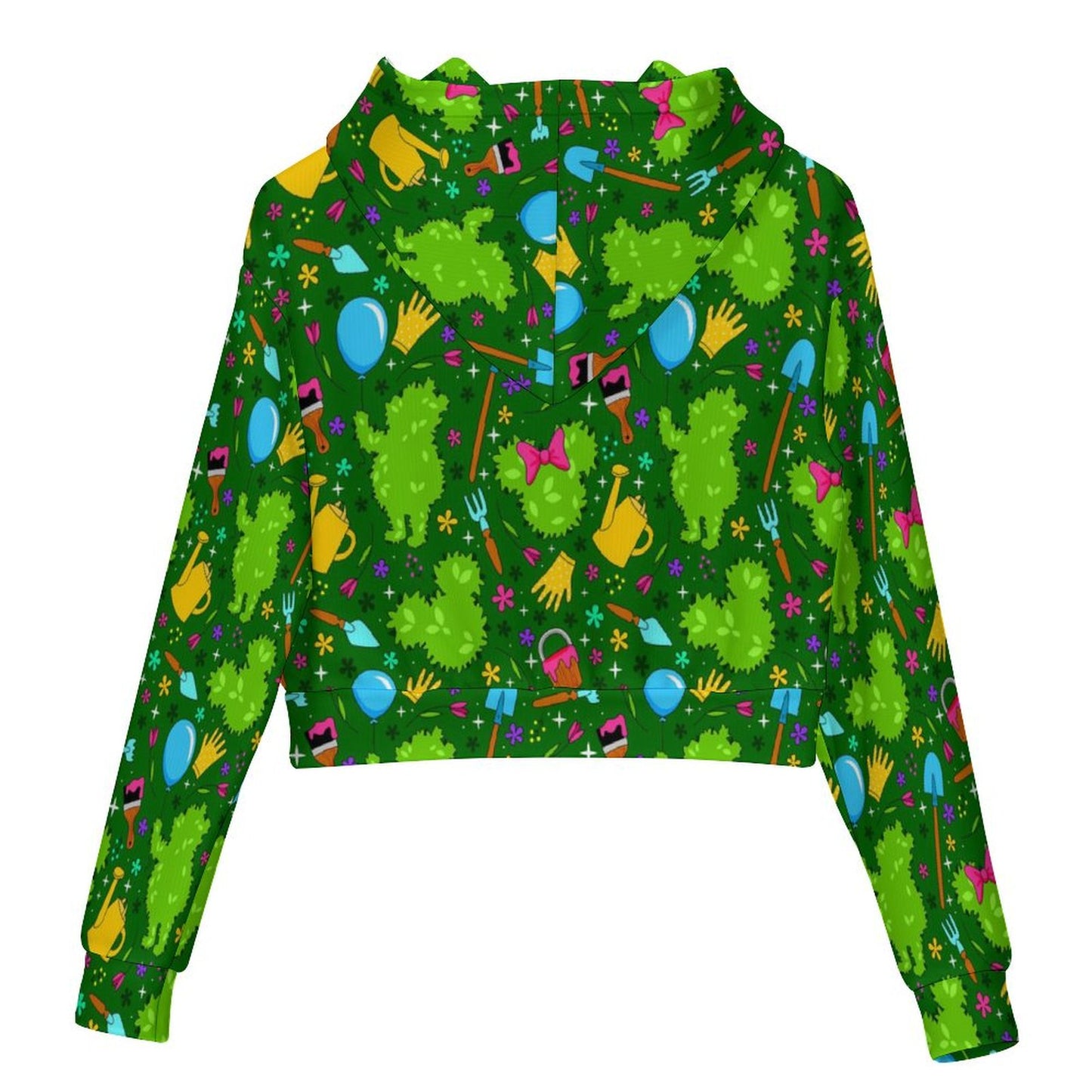 Flower And Garden Women's Cropped Hoodie