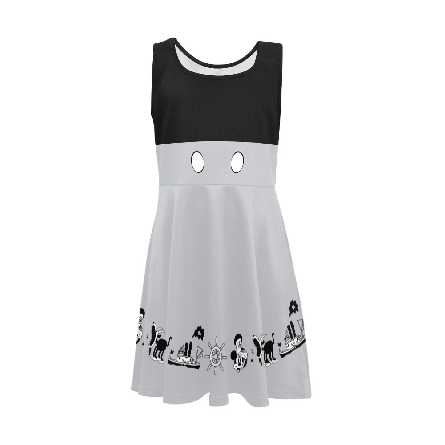 Steamboat Mickey Girls' Sleeveless Sundress