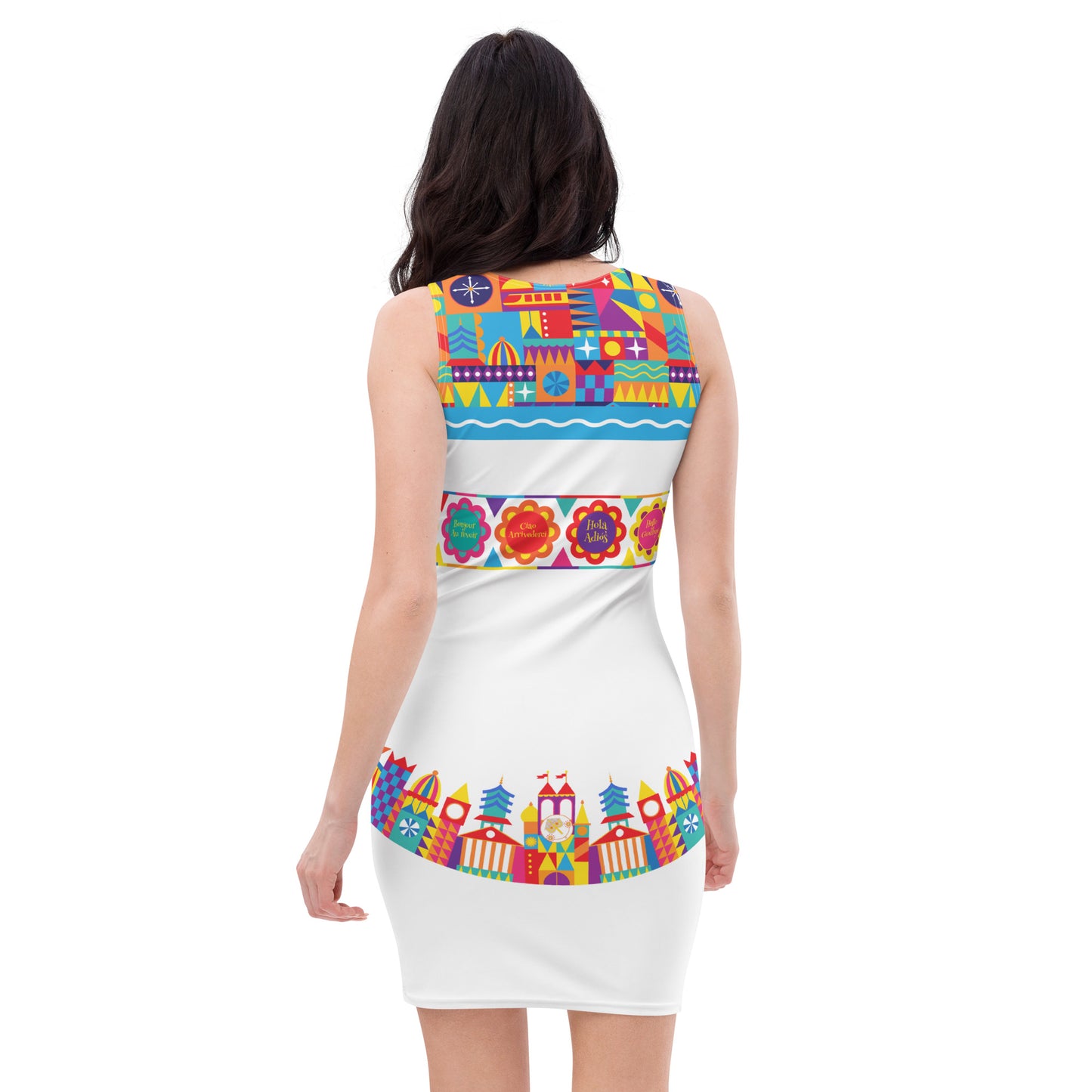Small World Fitted Character Dress