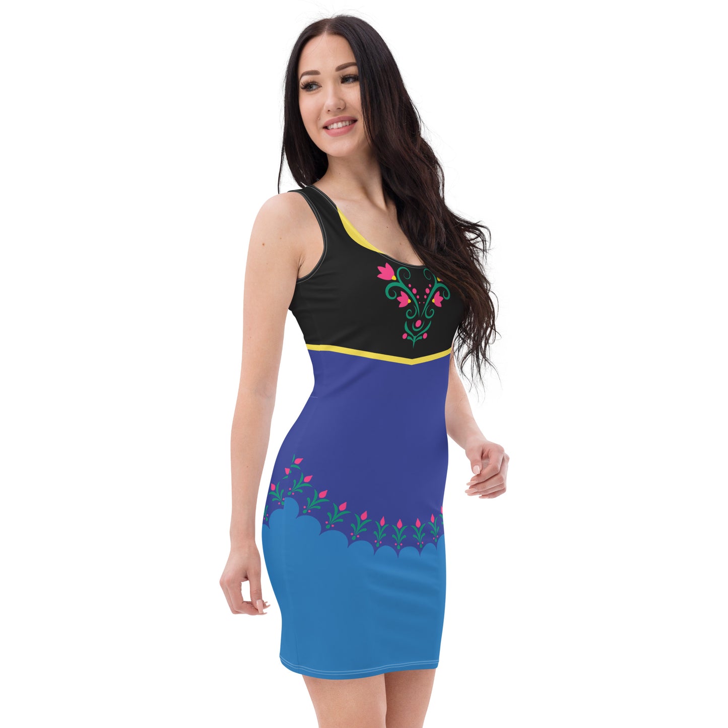 Anna Blue Fitted Character Dress