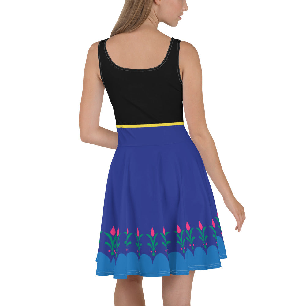 Anna Blue Skater Character Dress